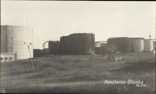 Foto Ak Constanța Konstanza Rumänien, Öltanks