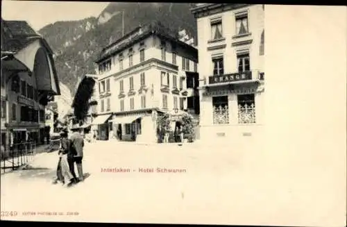 Ak Interlaken Kanton Bern Schweiz, Hotel Schwanen
