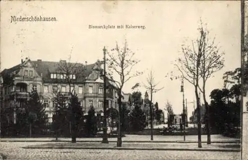 Ak Berlin Pankow Niederschönhausen, Bismarckplatz, Kaiserweg