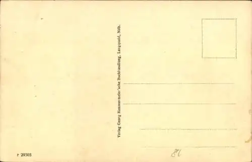 Ak Langquaid in Niederbayern, Rathaus, Gasthof zur Post