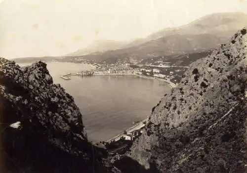 Original-Fotografie, Mentone, Italien, Riviera di Ponente, 1894