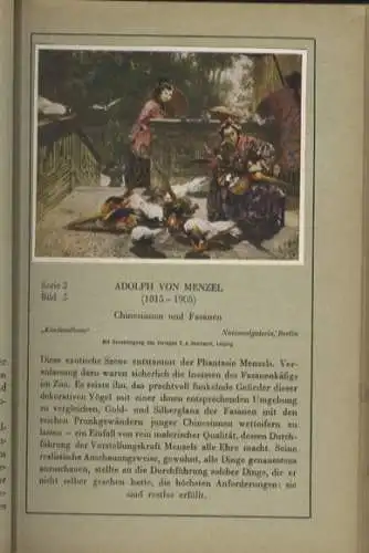 Die Malerei II, Von Menzel bis zur Gegenwart, Sammelbilderalbum Zuntz Kaffee, Berlin 1929