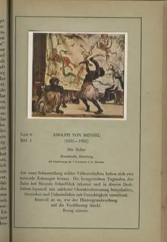 Die Malerei II, Von Menzel bis zur Gegenwart, Sammelbilderalbum Zuntz Kaffee, Berlin 1929