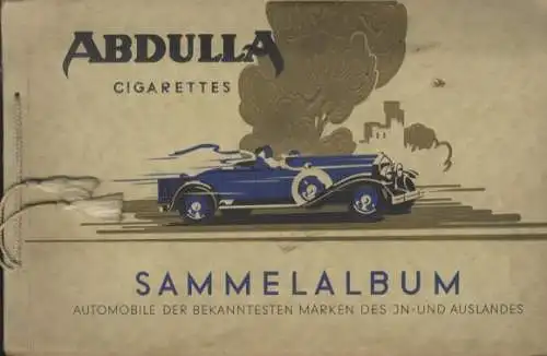 Automobile der bekanntesten Marken des In- und Auslandes, Album I, Sammelbilderalbum Abdulla & Co. Z