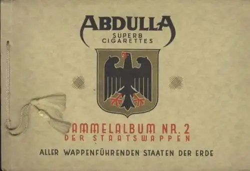 Staatswappen aller wappenführenden Staaten der Erde Album II, Sammelbilderalbum Abdulla & Co. Zigar