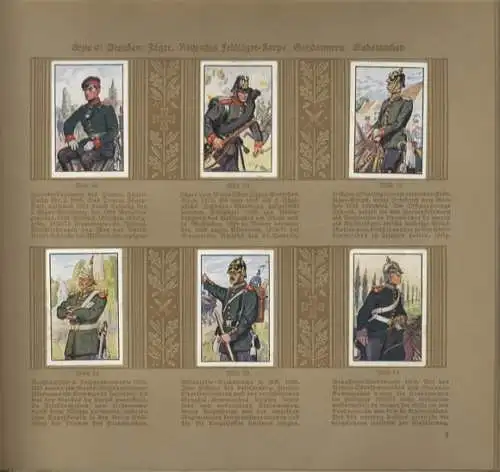 Deutsche Uniformen, 1864-1914 Das Zeitalter der deutschen Einigung Band I, Sammelbilderalbum Sturm Z