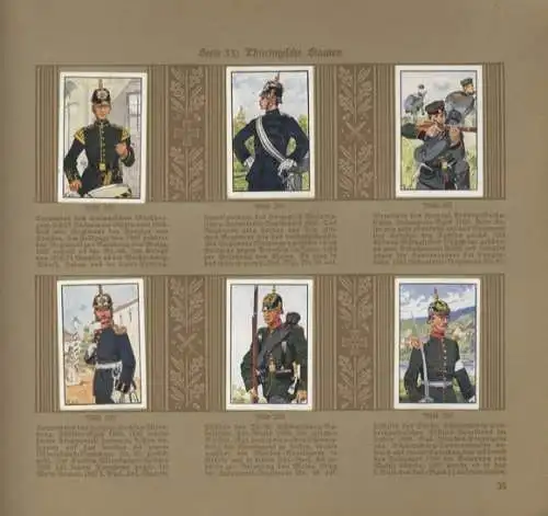 Deutsche Uniformen, 1864-1914 Das Zeitalter der deutschen Einigung Band I, Sammelbilderalbum Sturm Z