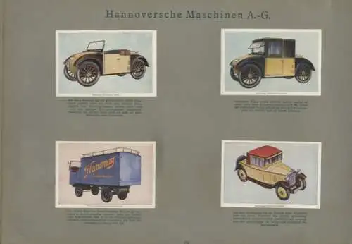 Vom Segelwagen zum Achtzylinder, Sammelbilderalbum Waldorf-Astoria Zigarettenfabrik, München 1931