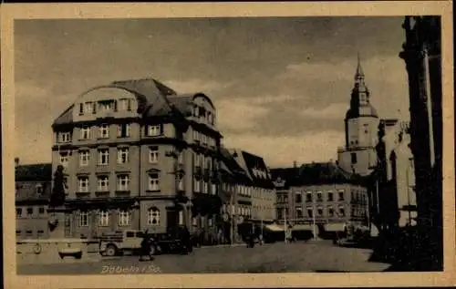 Ak Döbeln in Mittelsachsen, Partie auf der Straße