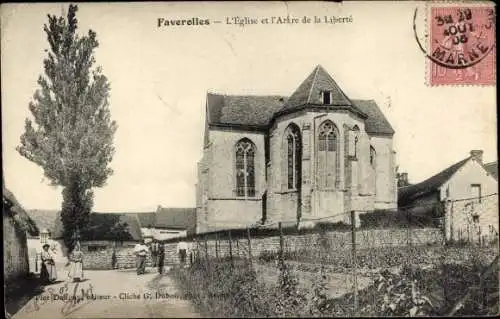 Ak Faverolles Aisne, Die Kirche