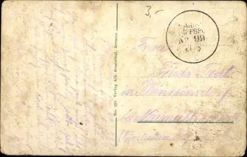 Ak Deutsches Unterseeboot, U-Boot, Kaiserliche Marine