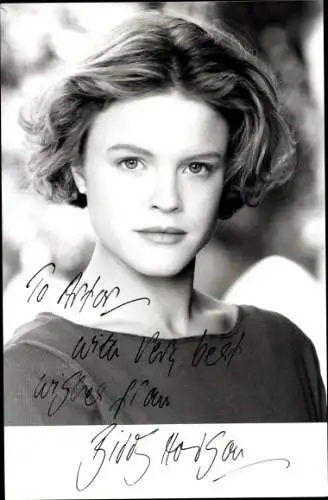 Foto Schauspielerin Biddy Morgan, Portrait, Autogramm