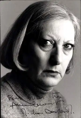 Foto Schauspielerin Micha Bayard, Portrait, Autogramm