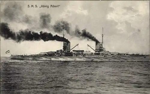 Ak Deutsches Kriegsschiff S.M.S. König Albert, Kaiserliche Marine