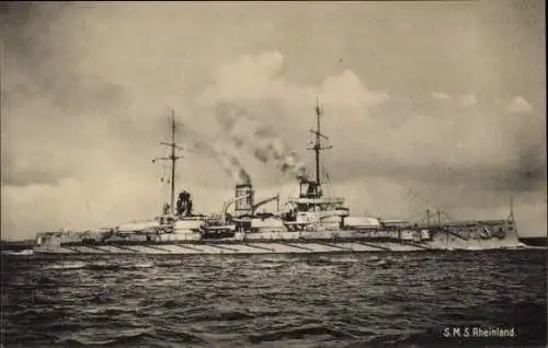 Ak Deutsches Kriegsschiff S.M.S. Rheinland, Kaiserliche Marine
