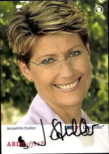 Ak Schauspielerin Jacqueline Stuhler, Portrait, Autogramm