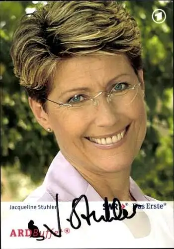 Ak Schauspielerin Jacqueline Stuhler, Portrait, Autogramm