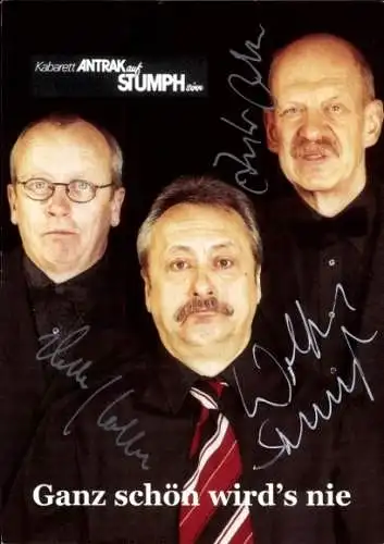 Ak Kabarett Antrak auf Stumphsinn, Detlef Rothe, Gunther Antrak, Ganz schön wird's nie