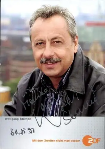 Ak Schauspieler Wolfgang Stumph, Portrait, Autogramm