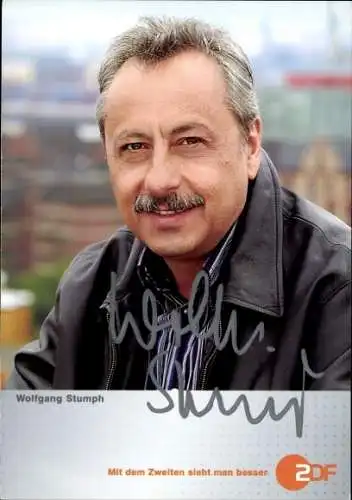 Ak Schauspieler Wolfgang Stumph, Portrait, Autogramm