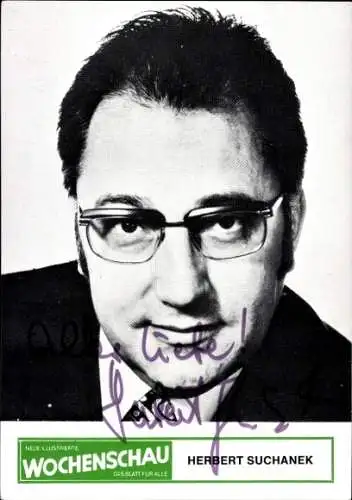 Ak Schauspieler Herbert Suchanek, Portrait, Autogramm