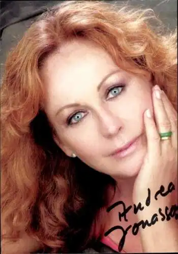 Ak Schauspielerin Andrea Jonasson, Portrait, Autogramm