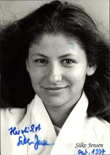 Ak Schauspielerin Silke Jensen, Portrait, Autogramm
