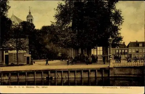 Ak Sneek Friesland Niederlande, Gymnasium