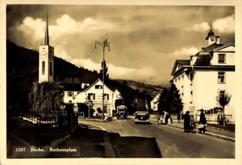 Ak Buchs Kanton Sankt Gallen, Rathausplatz