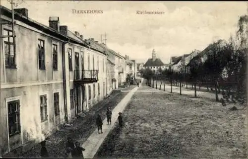 Ak Osjorsk Darkehmen Ostpreußen, Kirchenstraße