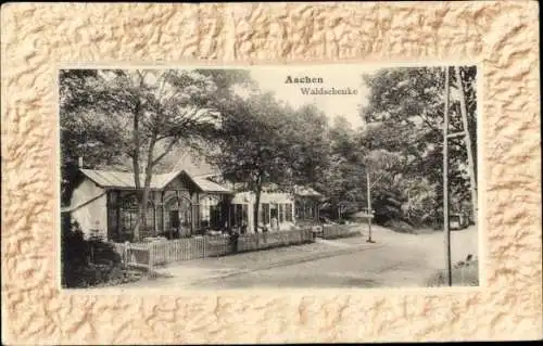 Präge Passepartout Ak Aachen in Nordrhein Westfalen, Gasthaus Waldschenke