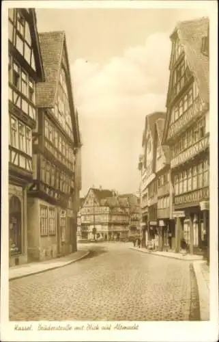 Ak Kassel in Hessen, Brüderstraße, Altmarkt