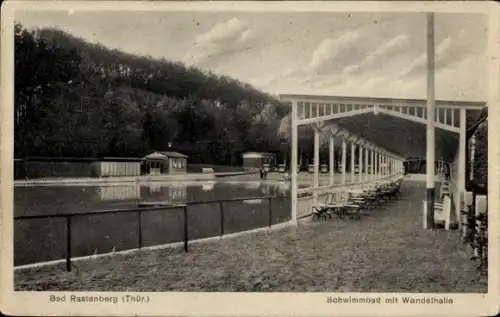 Ak Rastenberg in Thüringen, Schwimmbad, Wandelhalle