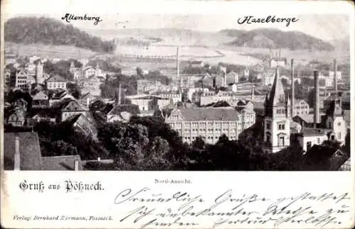 Ak Pößneck in Thüringen, Gesamtansicht