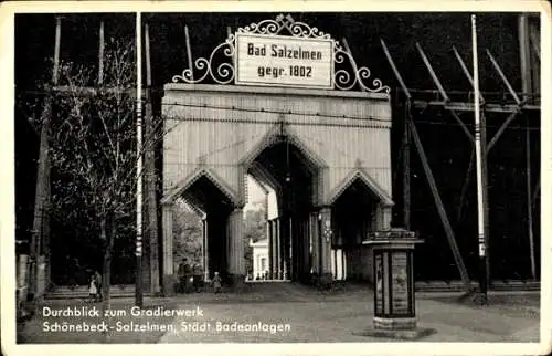 Ak Salzelmen Schönebeck an der Elbe, Gradierwerk