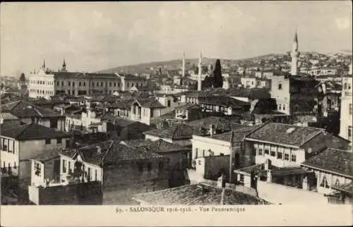 AK Thessaloniki Saloniki Griechenland, Panoramablick