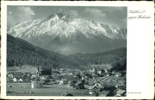 Ak Seefeld in Tirol, Gesamtansicht, Hocheder