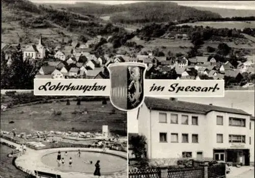 Ak Lohrhaupten im Flörsbachtal Spessart, Panorama