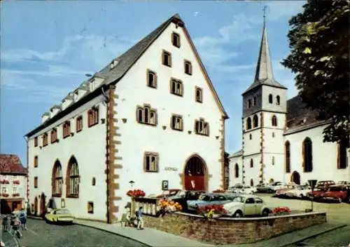 Ak Steinau an der Straße Hessen, Rathaus, Katharinenkirche