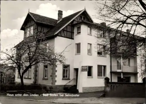 Ak Bad Soden Salmünster in Hessen, Haus unter den Linden