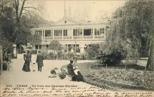 Ak Paris VIII, Eine Ecke der Champs Elysées