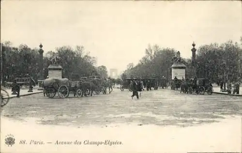 Ak Paris VIII, Avenue des Champs Elysées