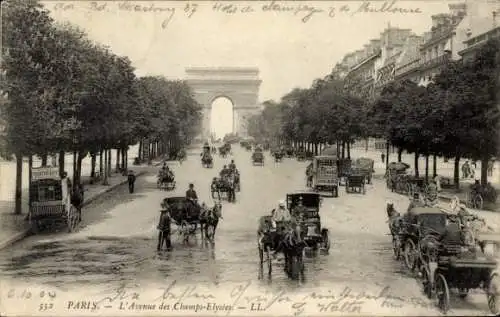 Ak Paris VIII, Avenue des Champs Elysées