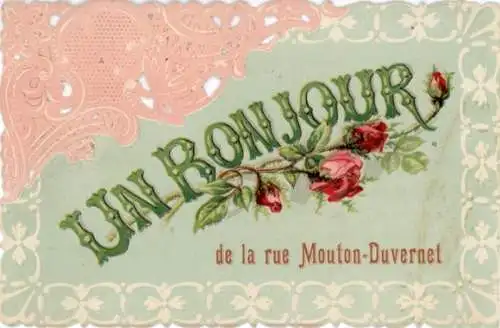 Ak Paris XIV Observatorium, Rue Mouton Duvernet