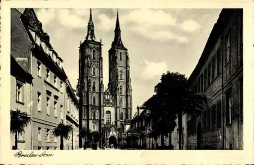 Ak Wrocław Breslau Schlesien, Dom