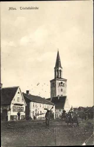 Ak Jelgava Mitau Lettland, Trinitatiskirche