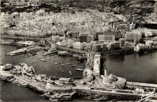 Ak Algier Alger Algerien, Luftbild, L'Amiraute, Hafen