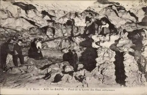 Ak Aix les Bains Savoie, Fond de la Grotte des Eaux sulfureuses