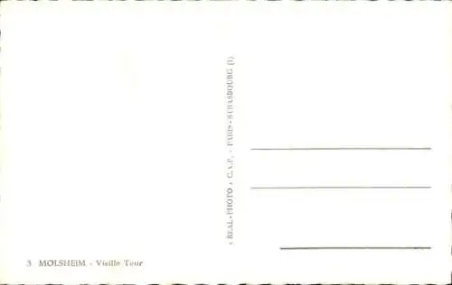 Ak Molsheim Elsass Bas Rhin, alter Turm