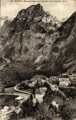 Ak Novel Haute Savoie, Panorama, Rocher de la Croix